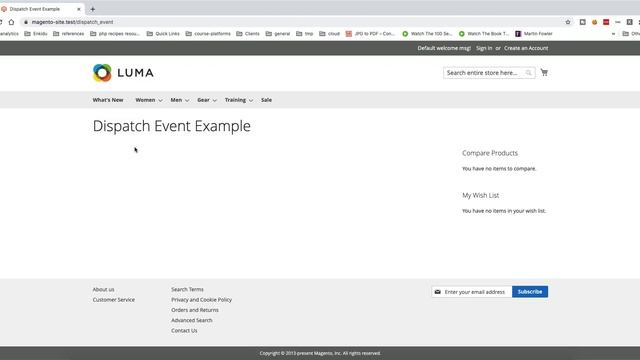 Dispatch your own events in Magento 2 смотреть онлайн