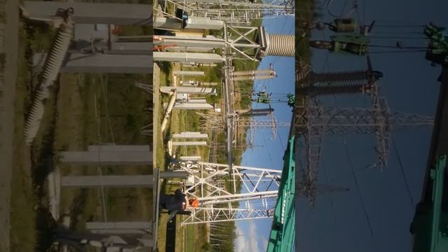 Демонтаж разъединитель 220 Кв(2) смотреть онлайн