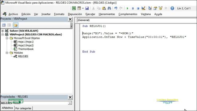 Como Hacer un Reloj en Excel con Macros смотреть онлайн