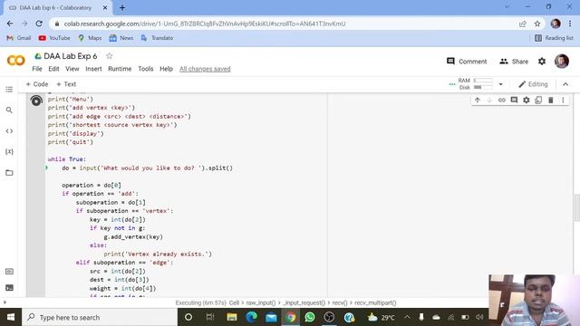 Implement Dijkstra’s algorithm to find the shortest path from single source to other vertices смотреть онлайн