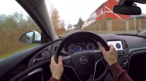 Opel Insignia 2.0 BiTurbo CDTI 143 kW (2015) POV Test Drive + Acceleration 0-200 km/h