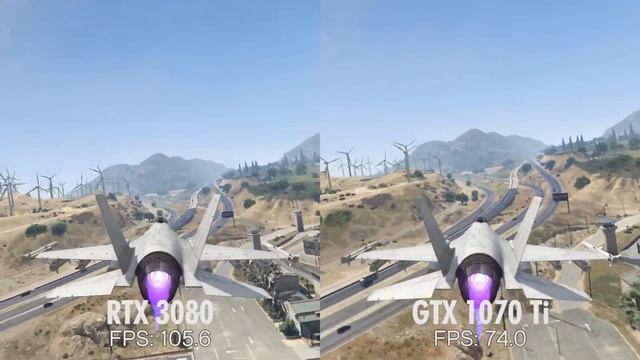 RTX 3080 vs GTX 1070 Ti GTA V Benchmark смотреть онлайн