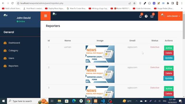 27 - Delete reporter | Php News Portal Project | Php Project for beginners смотреть онлайн