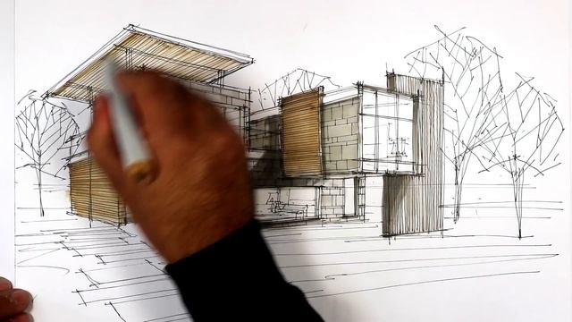 Architecture Sketching House 8