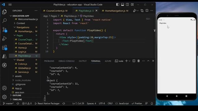 #16 Build a React Native Education App | Video Player Integration смотреть онлайн