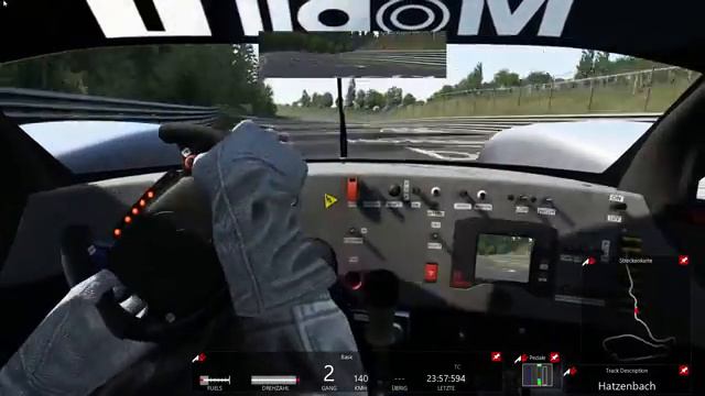 Assetto Corsa URD Mercedes CLR LM 1999 @ Nordschleife Endurance , G25 смотреть онлайн