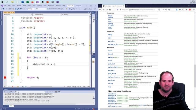 C++ STL Double Ended Queue Class std::deque смотреть онлайн