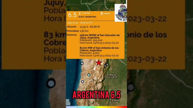 NO PARAN...OTRO MÁS EN ARGENTINA 6.5 ...VIENEN MAS? смотреть онлайн