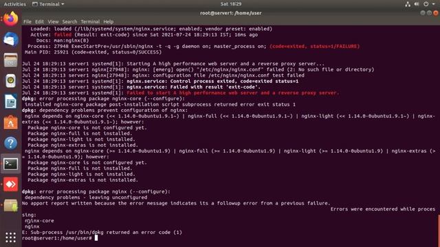How to fix Nginx, failed to start after installation. Error Nginx-core is not configured yet #nginx смотреть онлайн