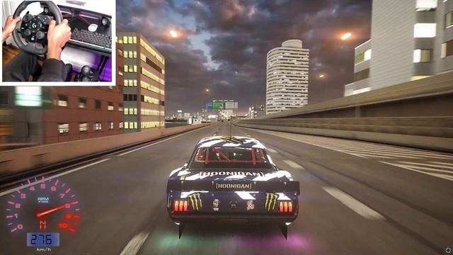5000HP Ken Block’s Ford Mustang HOONICORN - Assetto Corsa | Steering Wheel Gameplay смотреть онлайн