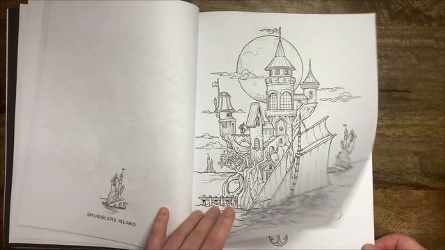 Moonlight Mischief - R. J. Hampson //Adult Colouring Book Flip Through смотреть онлайн