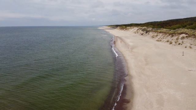 Куршская коса. Балтийское море. Съёмка с квадрокоптера смотреть онлайн