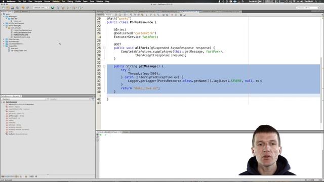 ThreadPool overloading and Java EE 7 смотреть онлайн