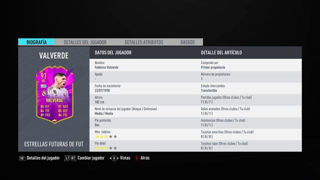REVIEW FEDE VALVERDE FUTURE STAR 91 | FIFA 20 ULTIMATE TEAM смотреть онлайн