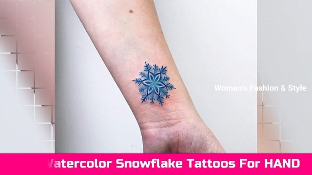 Simple & Cute SNOWFLAKE Tattoo Design Ideas For Girls 2023 | Women's Tattoos 2023! смотреть онлайн