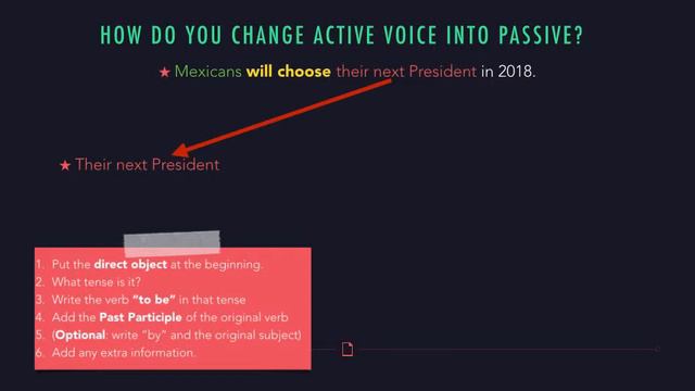 Turning Active Voice Sentences into Passive Voice смотреть онлайн