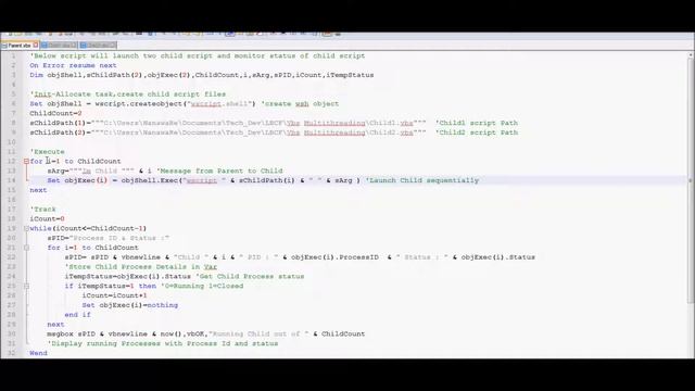 Vbscript Multithreading/MultiTasking/MultiProcessing In Simple Way : Basic 1 - Existing Child смотреть онлайн