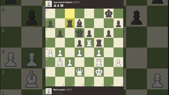 London system №30 GM Larsen Bent vs IM Garcia Padron Jose смотреть онлайн