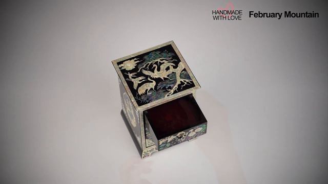 FEBRUARY MOUNTAIN Mother of Pearl Jewelry Box with 3 Drawers korean traditional accessories смотреть онлайн