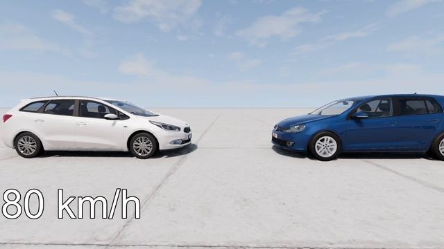 KOREAN vs GERMAN! KIA CEED vs VW GOLF! - BeamNg Drive смотреть онлайн