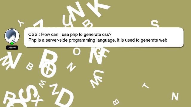 CSS : How can I use php to generate css? смотреть онлайн