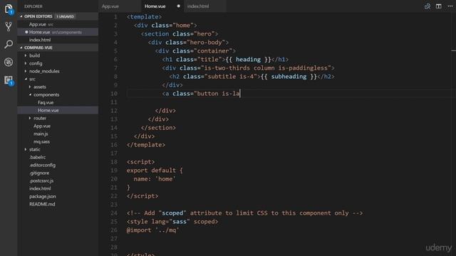 [Vue js]7 Hero Section смотреть онлайн
