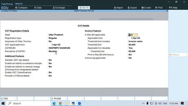 How to Enable GST Feature in Tally Prime | GIT Education смотреть онлайн