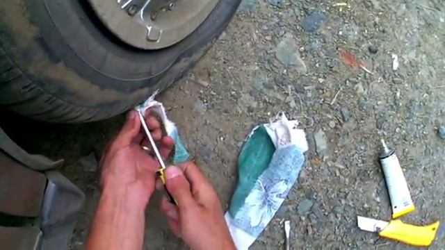 Как заклеить безкамерку подручными средствами смотреть онлайн