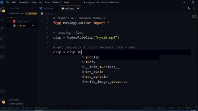 Convert Video to GIF Image File in Python смотреть онлайн