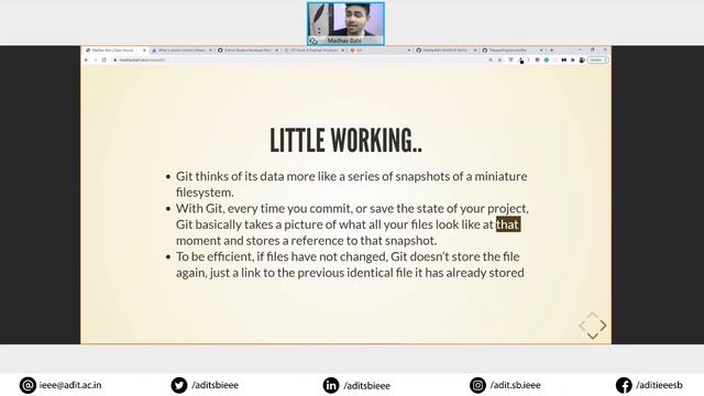 Git, GitHub and Open-Source Foundations by Mr. Madhav Bahl | IEEE ADIT Student Branch смотреть онлайн
