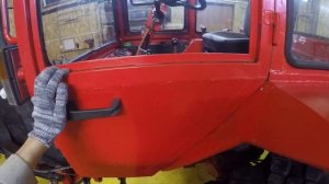 переклейка стекла двери  трактора т 25