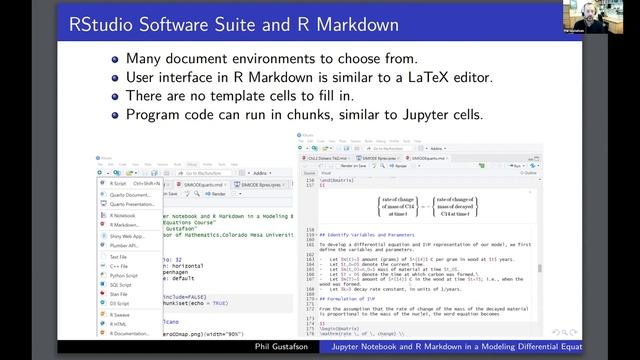 Jupyter Notebook and RMarkdown in a Modeling Based Differential Equations Course смотреть онлайн