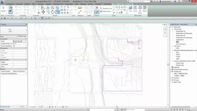 03 Revit Building Pad Level смотреть онлайн
