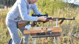 ПРИСТРЕЛКА КАРАБИНА СКС / УСТАНОВКА КРОНШТЕЙНА И ОПТИКИ / МаслаковTV