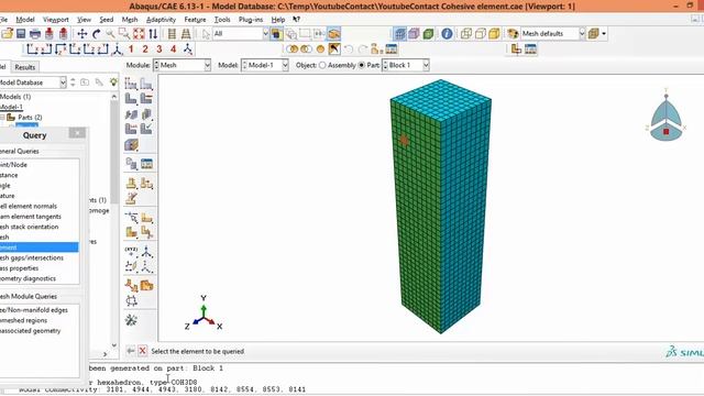 Abaqus - Creating and Modelling Cohesive Elements смотреть онлайн