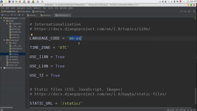 12 Python Web Django settings شرح الاعدادات بايثون ديجانكو смотреть онлайн