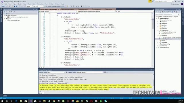 Asp Net Identity Enabling Code First Migrations смотреть онлайн