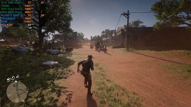 GTX 1060 6GB - Red Dead Redemption 2 50-60 FPS settings смотреть онлайн