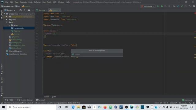 Veil 10 - Routes in Vuejs Using WebStorm IDE смотреть онлайн