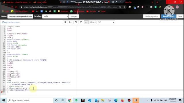 Show MySQL Database In HTML Table Using PHP & HTML,CSS [ Hindi ] #mysql #html_table #php_database смотреть онлайн