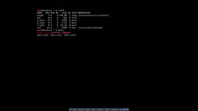 Arch Linux : 10 format the partitions for UEFI смотреть онлайн
