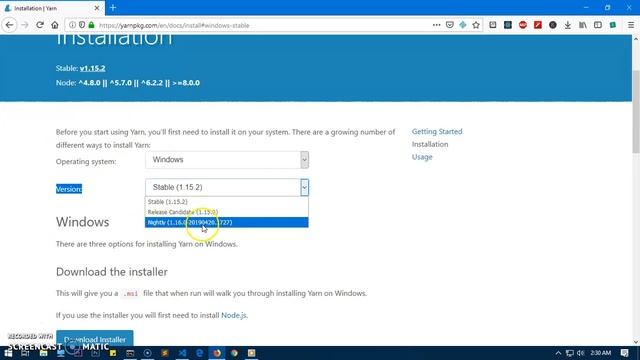 How to Install yarn on Windows 7/8/10 смотреть онлайн