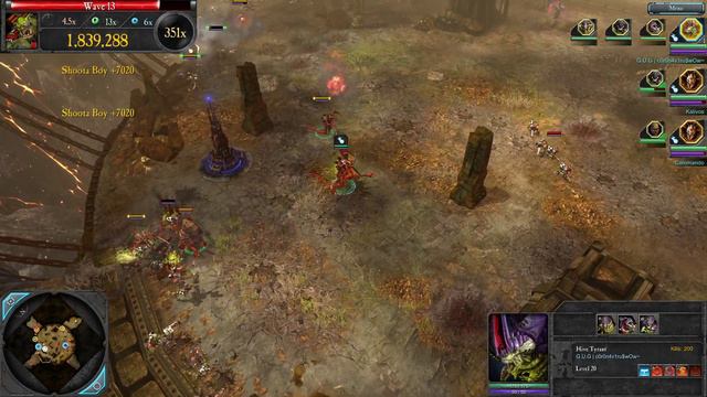 Hive Tyrant + 2 Chaos Sorcerers! Score: 19,5M! - The Last Stand, Dawn Of War 2: Retribution смотреть онлайн