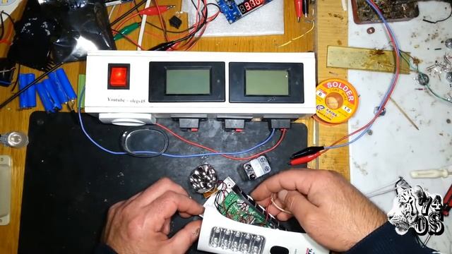 Переделка питания фонарика на АКБ мобильного смотреть онлайн