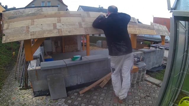 Навес за 3 автомобила - Епизод 5 / Carport Selber Bauen - Teil 5
