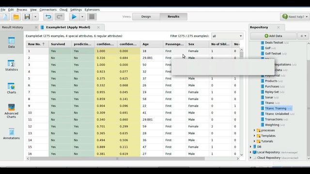 Rapidminer classification naive bayes on training data titanic смотреть онлайн