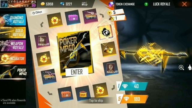 New poker MP40 Incubator Royale I Got New Legendary FIshing Spade MP40 Gun skin смотреть онлайн