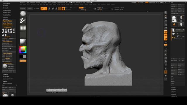 Hellboy Sketch | ZBrush Sculpt смотреть онлайн