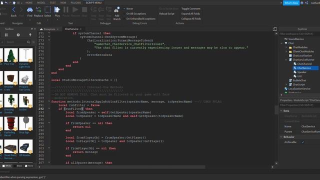 HOW TO DISABLE ROBLOX CHAT FILTER 2020 (Roblox Studio) смотреть онлайн