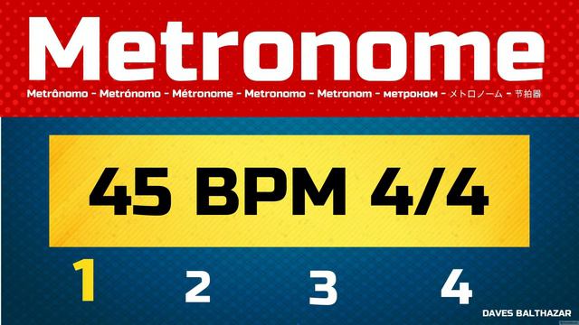 45 BPM METRONOME - METRÔNOMO 45 BPM 4/4 смотреть онлайн